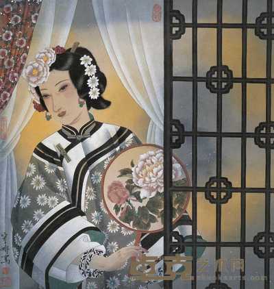 胡宁娜 踏青归 镜心 66×63cm